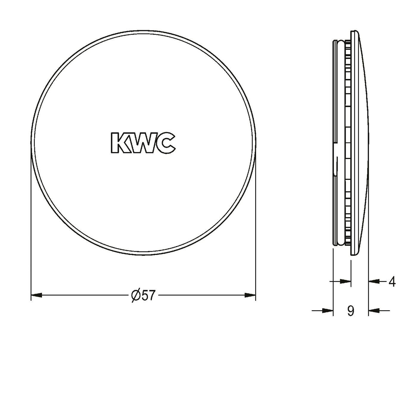 KWC Verschlusskappe, F5, mit O-ring, 2030041558