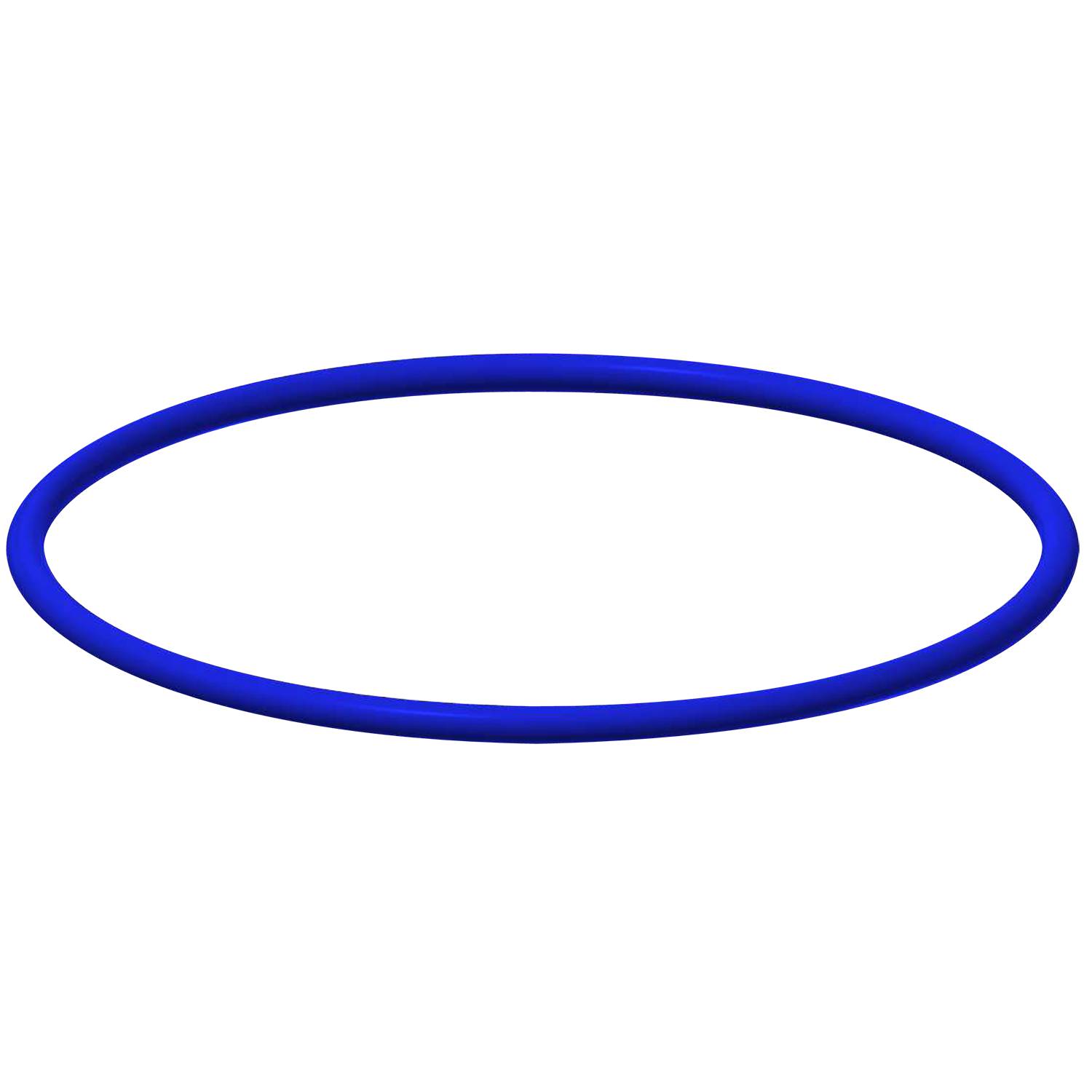 Ein leuchtender blauer Ring vor schwarzem Hintergrund.