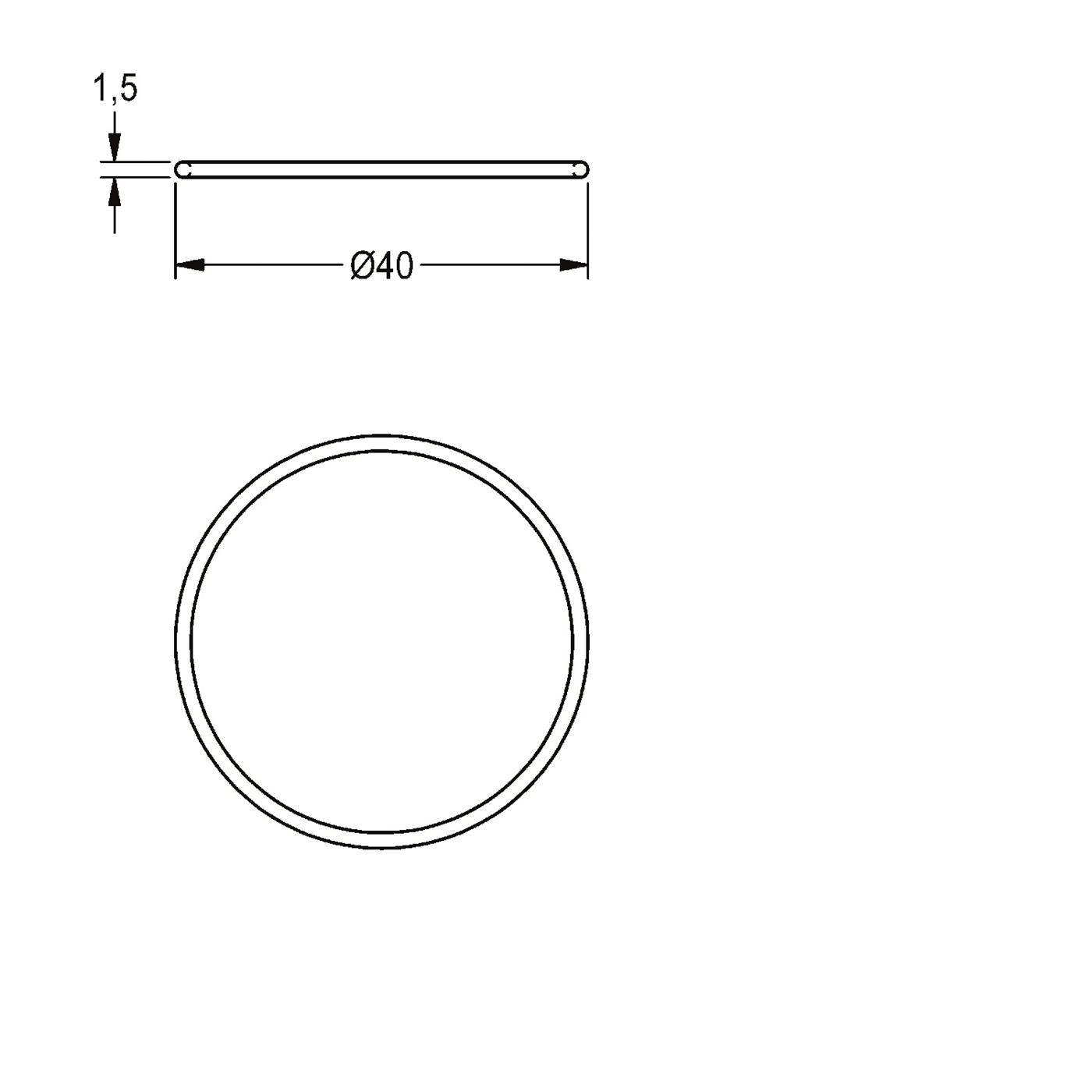 KWC O-ring, F3, 37x1, 5 mm, Blau, 2030042950