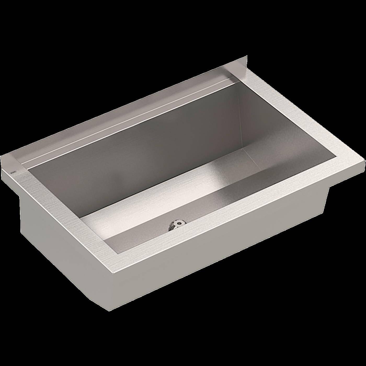 KWC Waschrinne, PLANOX, Edelstahl, Wandmontage, 600x210x382 mm, O. Arm-bank