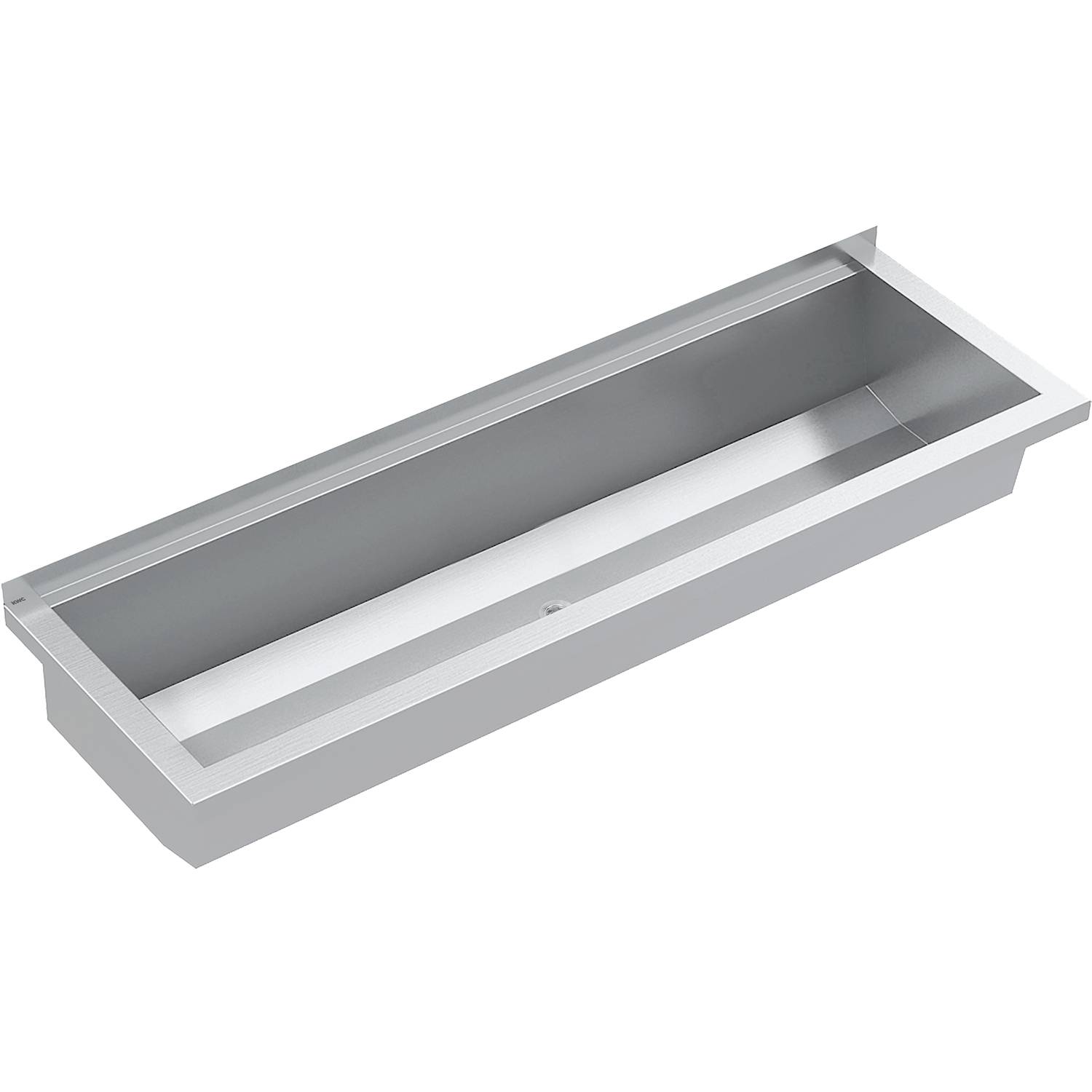 KWC AR Waschrinne, PLANOX, Edelstahl, W.-Mont., 1000x210x382 mm, o. Arm-bank