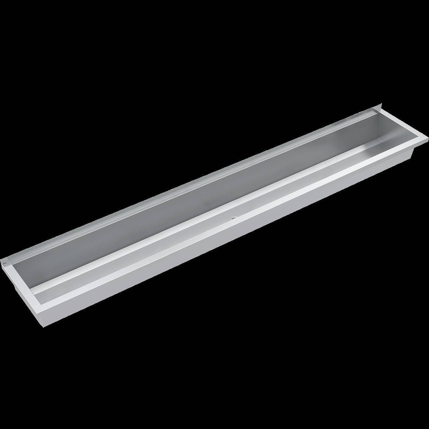 KWC Waschrinne, PLANOX, Edelstahl, W.-mont, 2400x210x382 mm, O. Arm-bank