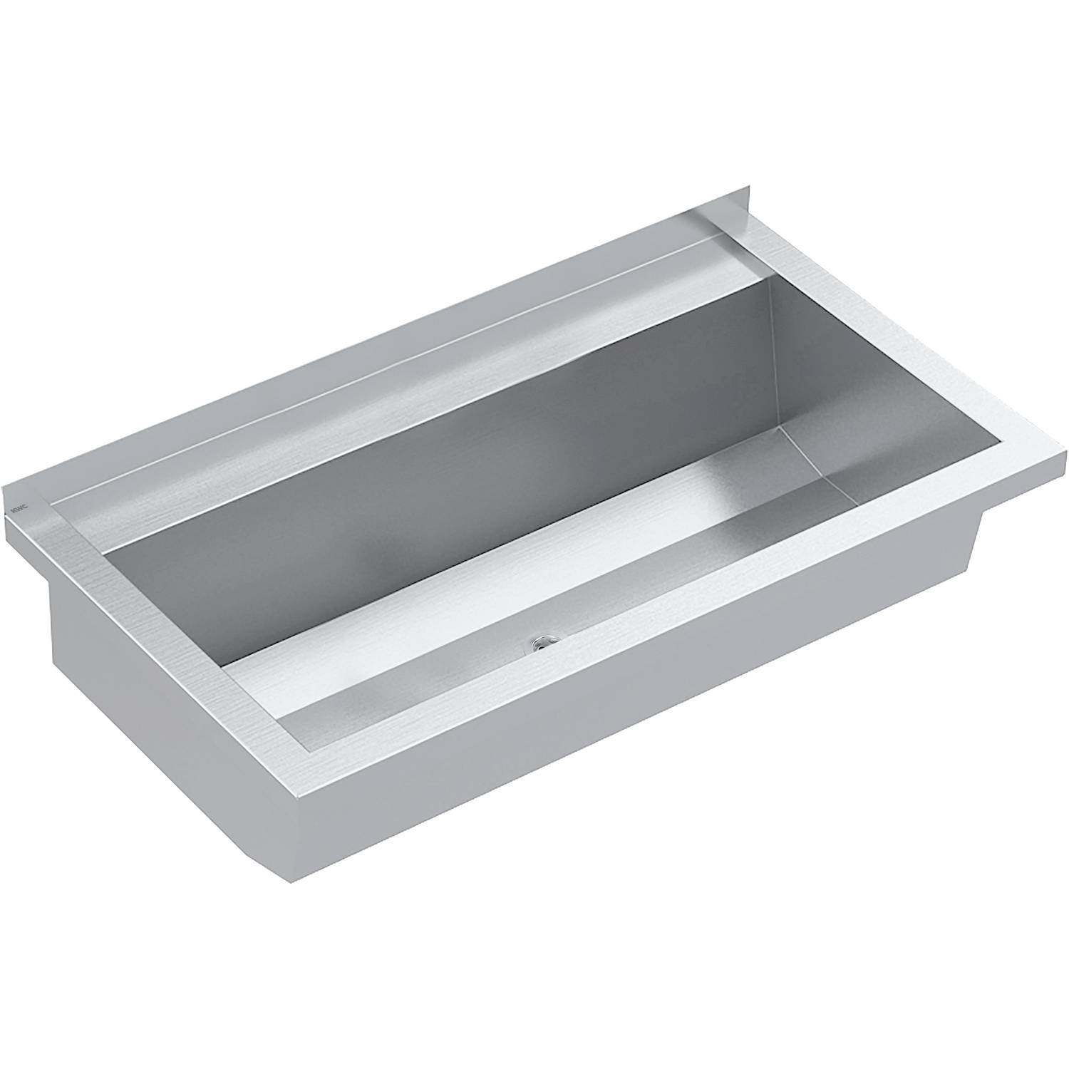 KWC AR Waschrinne, PLANOX, Edelstahl, W.-Mont., 800x210x442 mm, m. Arm-bank