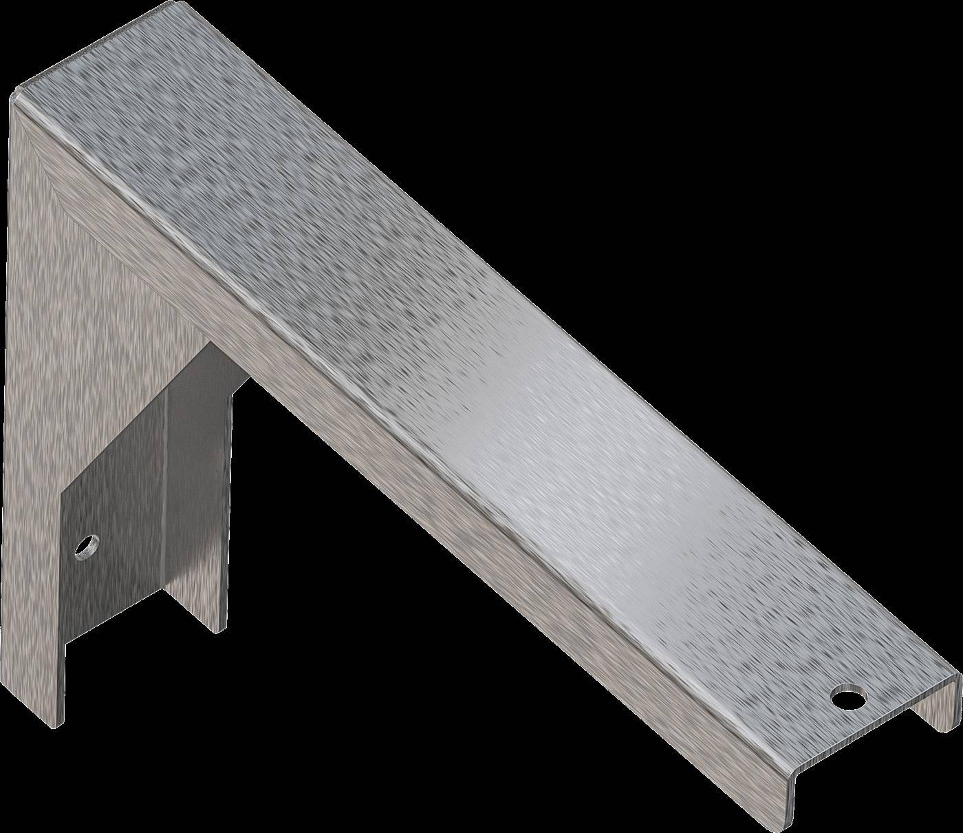 KWC Konsole, PLANOX, Edelstahl, Wandmontage, 45x180x240 mm