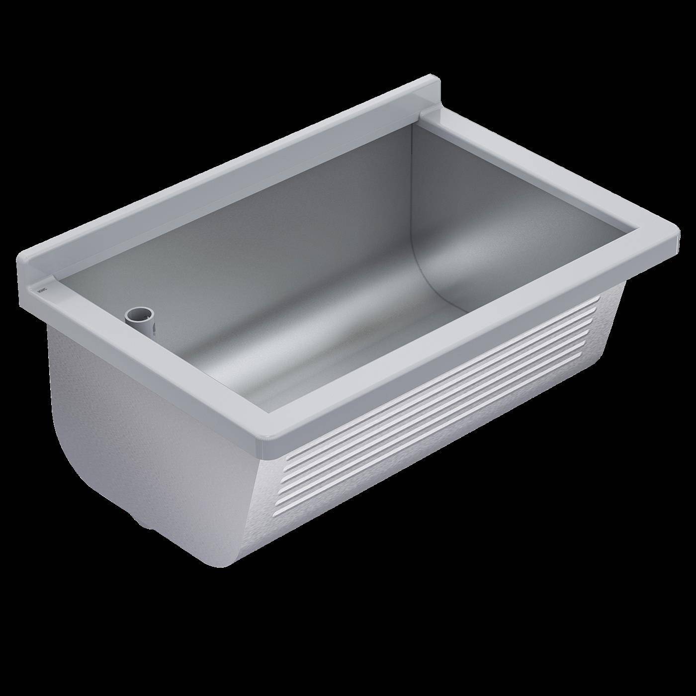 KWC Waschtrog, SIRIUS, Edelstahl, 700x328x460 mm, Ablauf Links