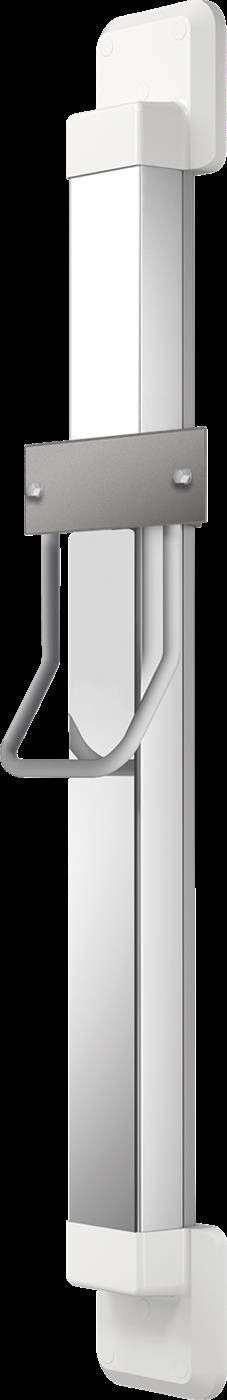 KWC Höhenverst, F5, für. Haartrockner, 250x1200x140 mm, Silber/weiß