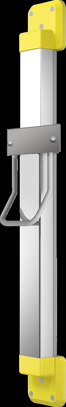 KWC Höhenverst, F5, für. Haartrockner, 250x1200x140 mm, Silber/zitronengelb