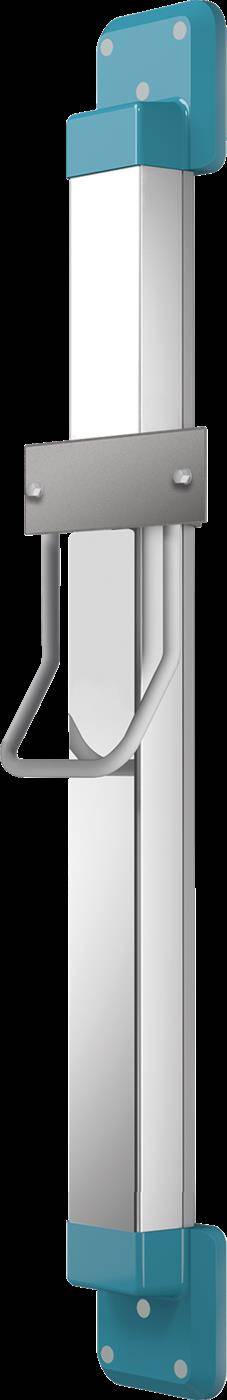 KWC Höhenverst, F5, für. Haartrockner, 250x1200x140 mm, Silber/perlenzian
