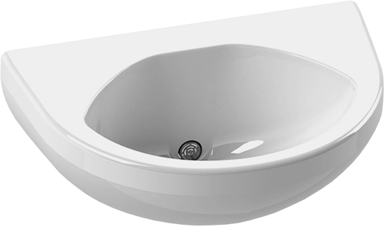 KWC AR Handwaschbecken, GFK, Hw.-Mont., weiß, 465x210x305 mm