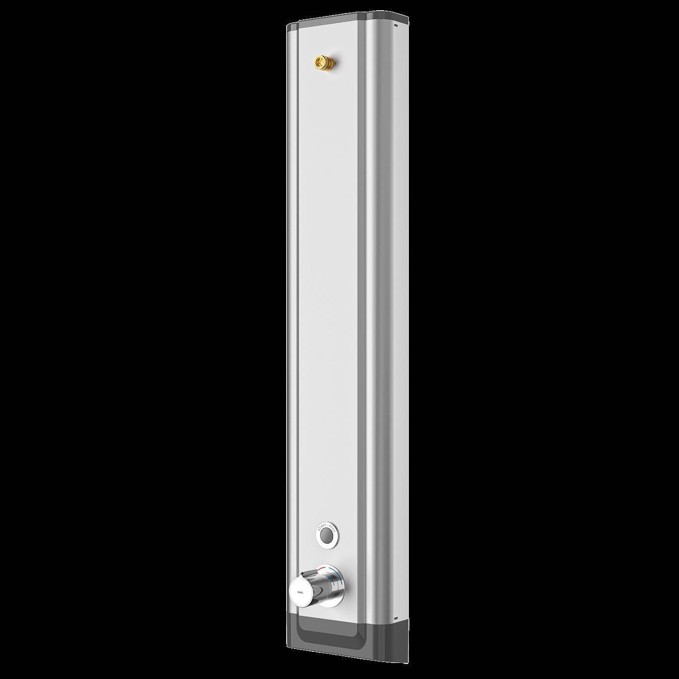 KWC Duschpaneel, F5, Elek, Edelstahl, Therm, für. Duschkopf, für. Batt./netzteil