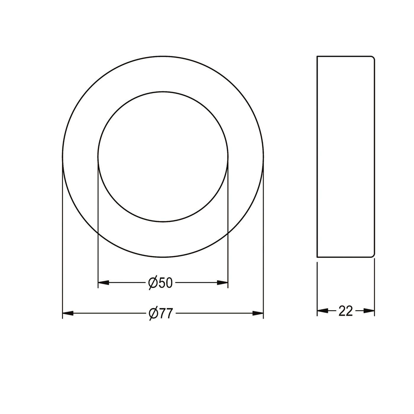 KWC Rosette, F5, für Umrüstsets, 2030057122