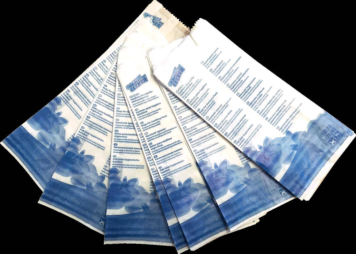 KWC Hygienebeutel, Papier, 100 Beutel Pro Paket
