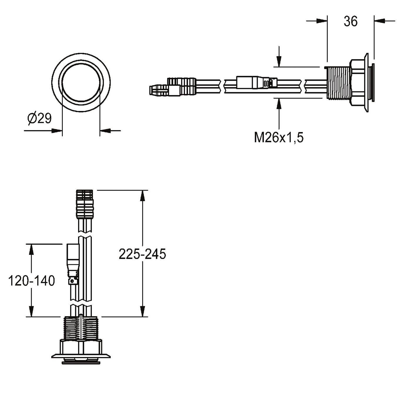 KWC Rundsensor, F5, ID81/00001, 2030062701
