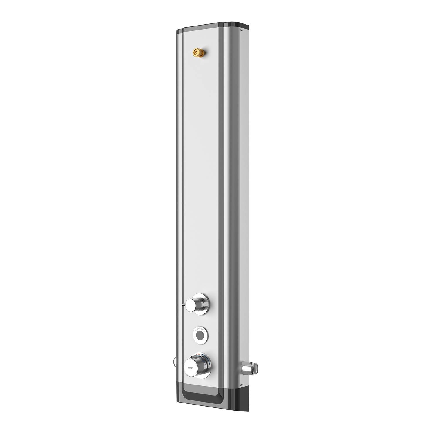 KWC AR DUPA, F5, elek., Edelstahl, Therm., Umst Kopf-Handbrause, für Batt./Netzteil