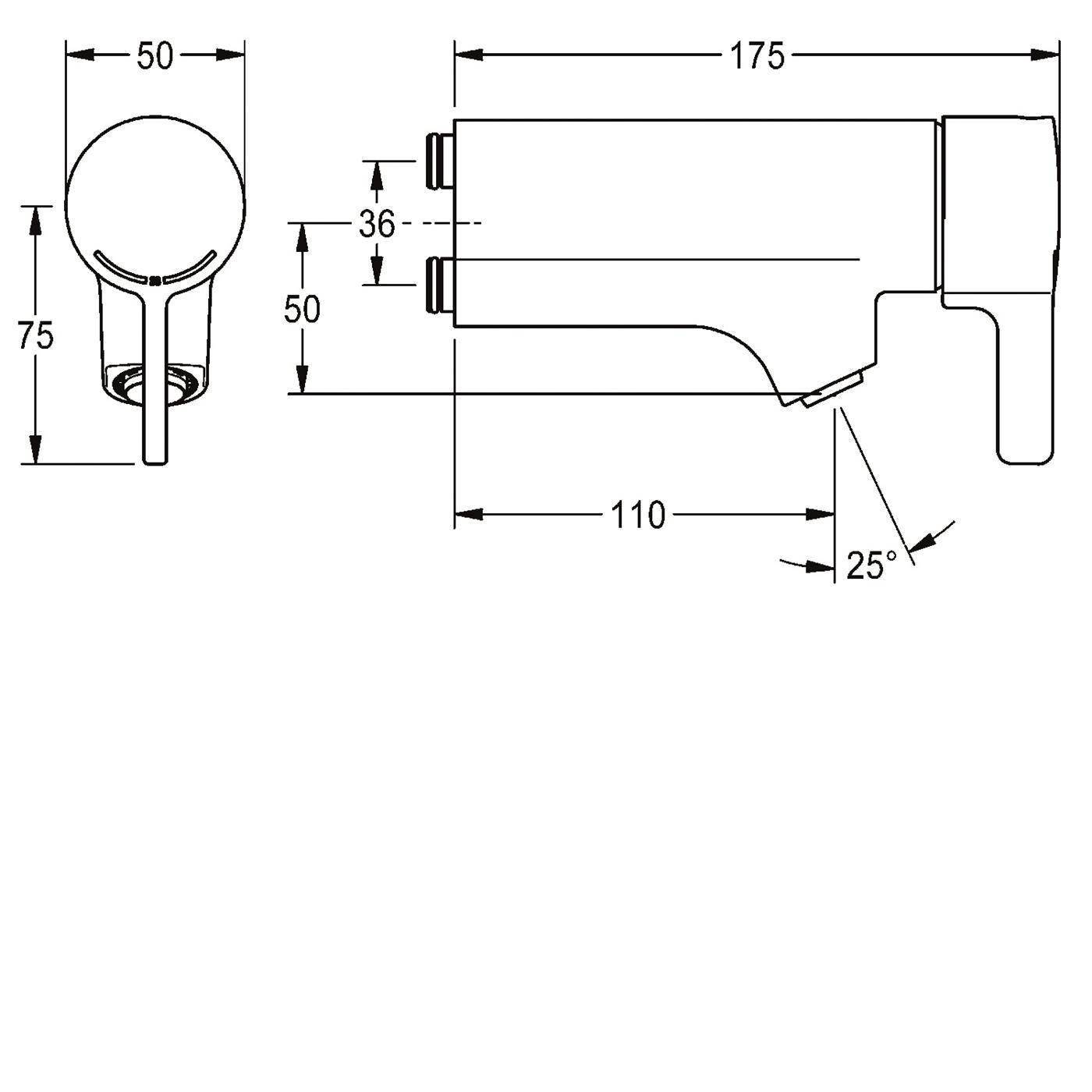 KWC Thermostatbatterie, F5, EHM, für Armatureneinheit Oder W.-mont