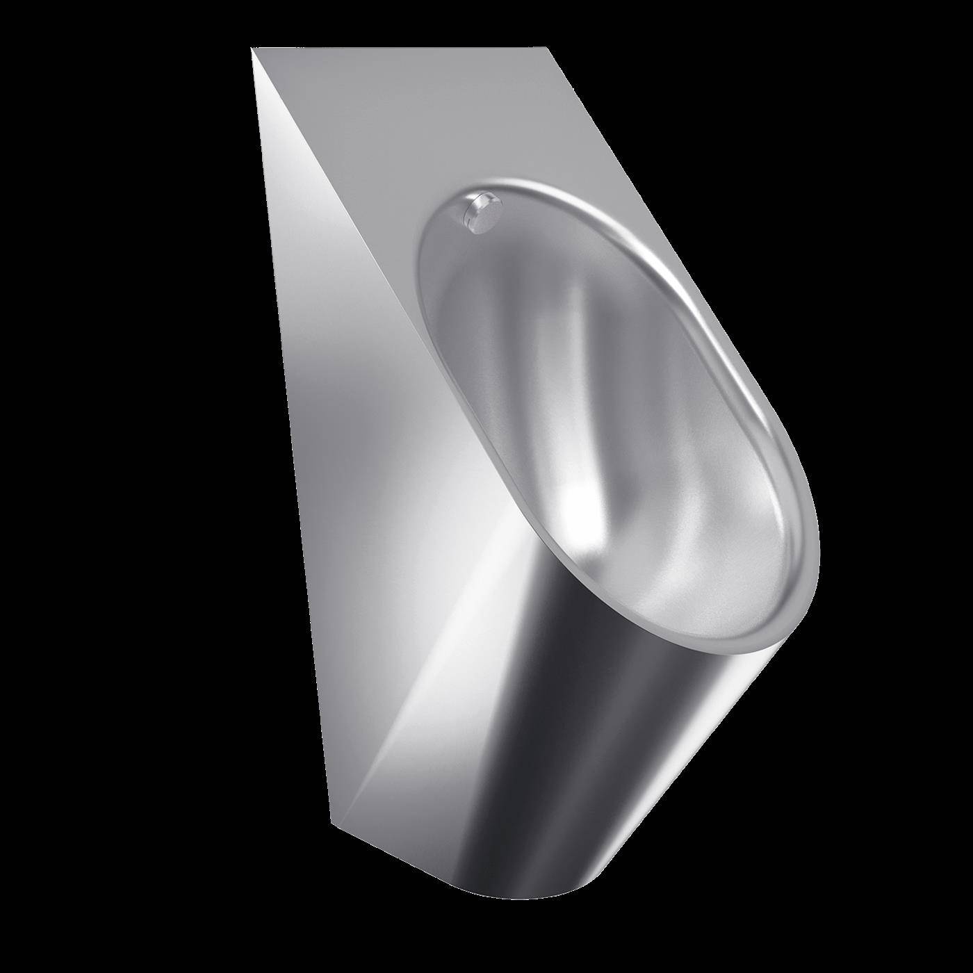 KWC Urinal, CAMPUS, Edelstahl, Spritzkopf, 313x627x342 mm