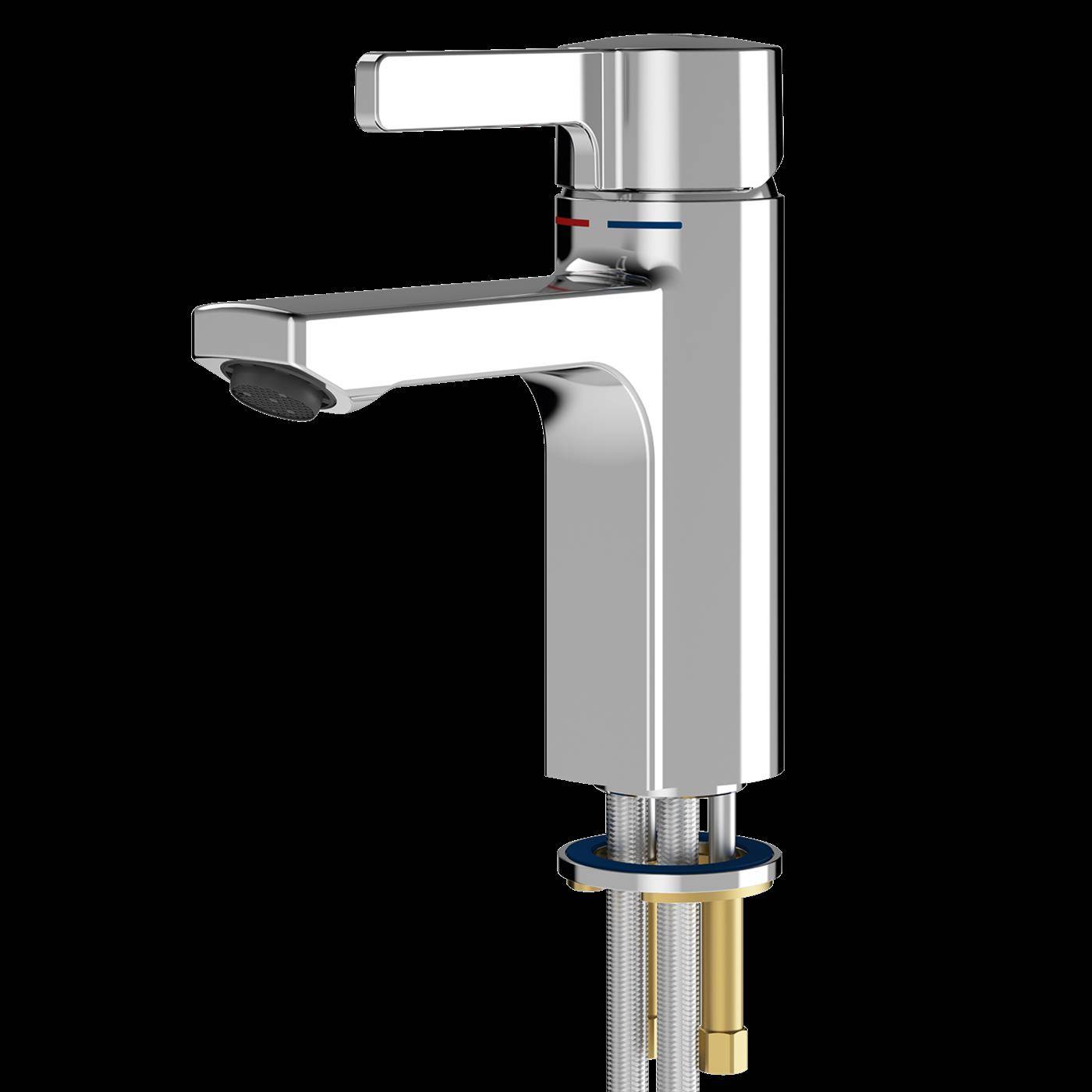 KWC Einhebel-standbatterie, F5, 125 mm, Hygieneoption