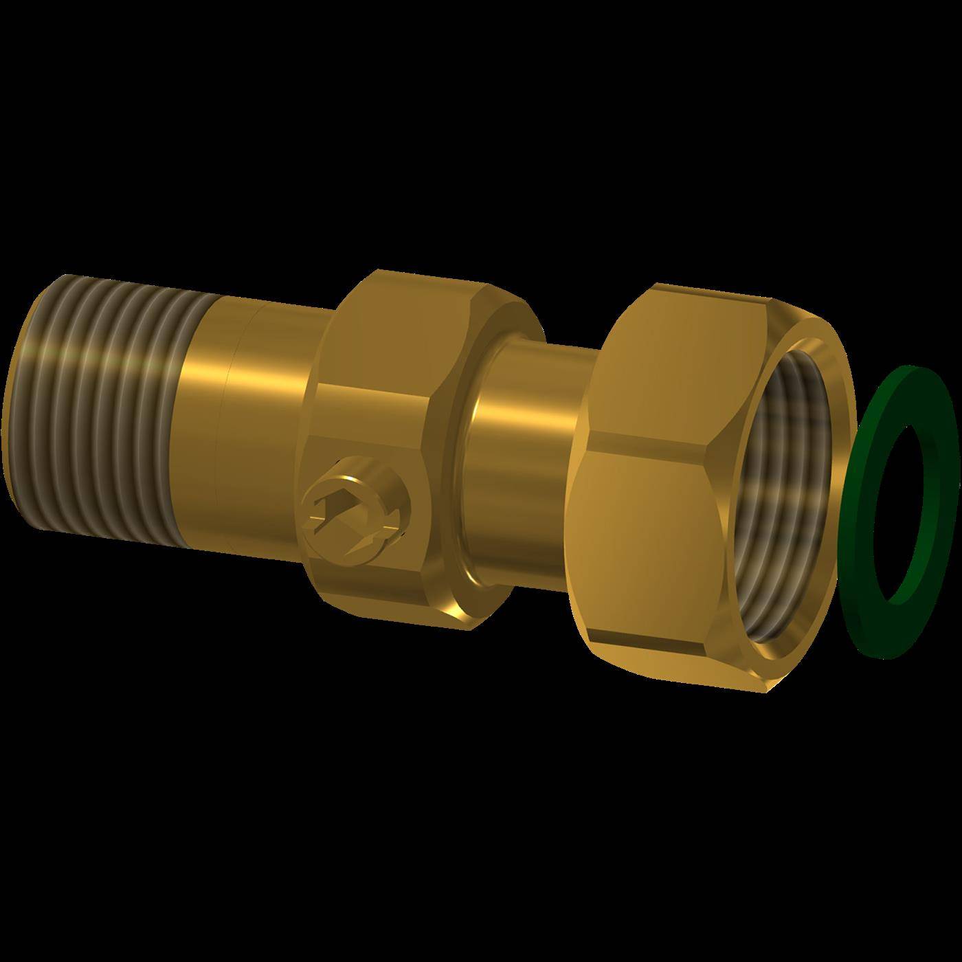 KWC Wassermengenregulierung, DN15, G1/2AxG3/4, Absperrbar, 2030066760