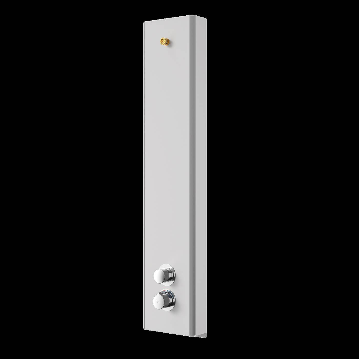 KWC Duschpaneel, F5, Hydr, Edelstahl, Thermostat, für. Duschkopf, Spez.-schr