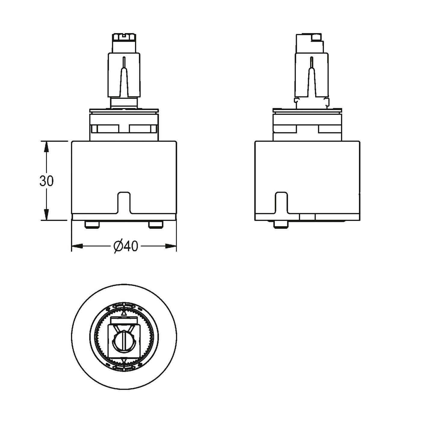 KWC Keramikkartusche, F5, für EHM, 2030068918