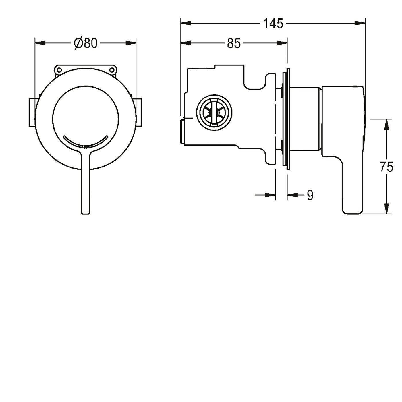 KWC Funktionsblock, F5, EHM, Therm, Steckanschluss, 2030069971