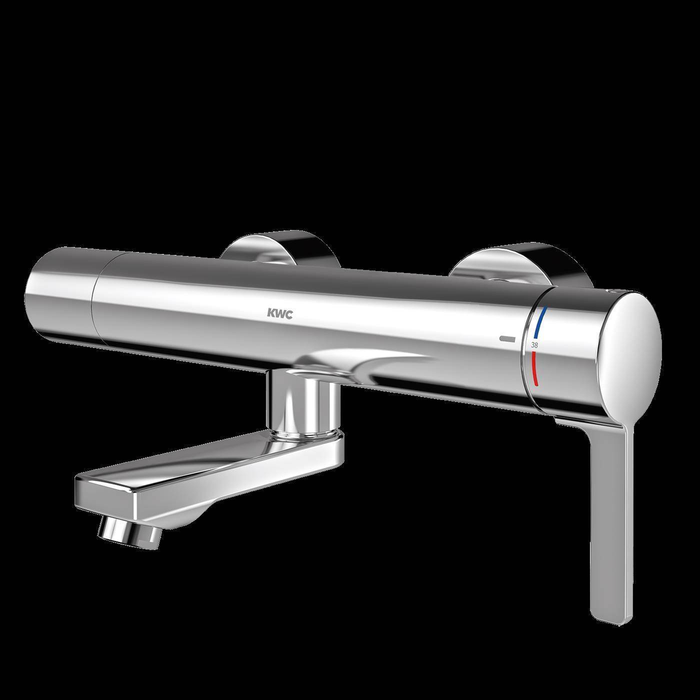 KWC Thermostat-wandbatterie, F5, EHM, Schwenkauslauf, 135 mm, C-modul