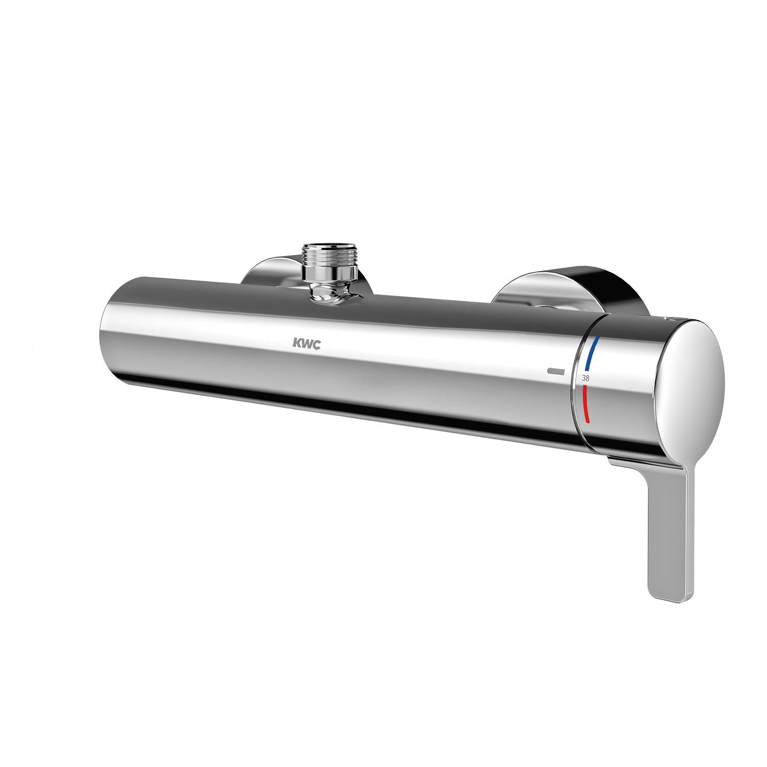 KWC AR Thermostat-Wandbatterie, F5, EHM, für Bogen/Duschrohr, Option C-Modul