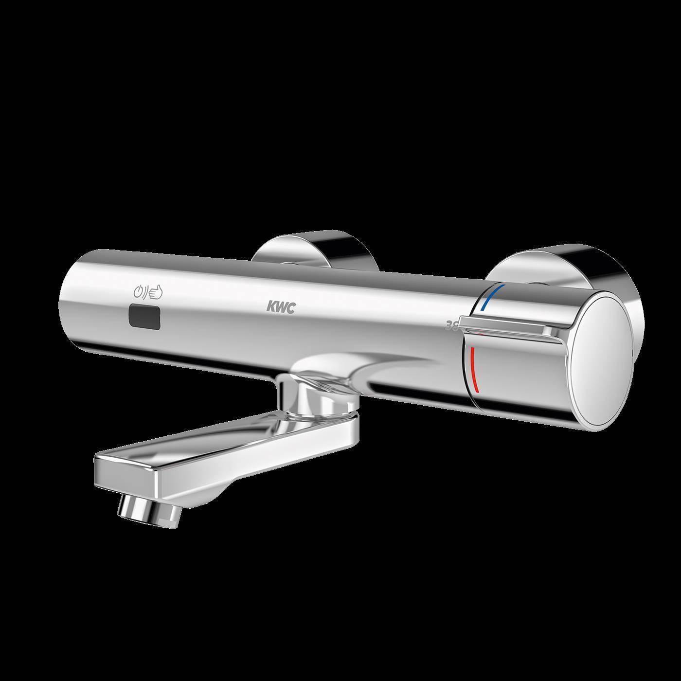 KWC Wandbatterie, F5, Elek, Thermostat, Schwenkausl, 145 mm, für. C-modul, Batt