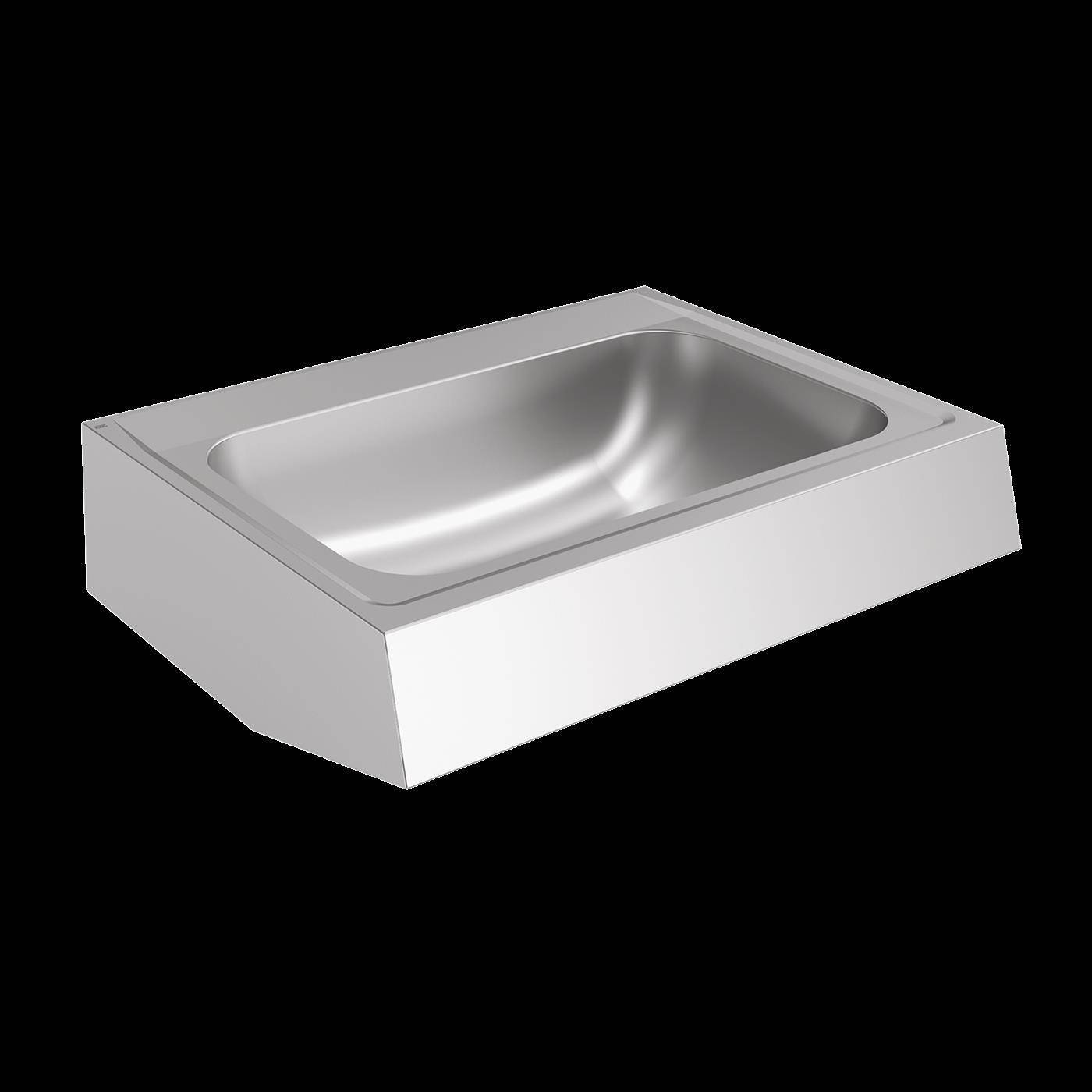 KWC Einzelwaschtisch, ANIMA, Edelstahl, 700x170x514 mm, Siebventil