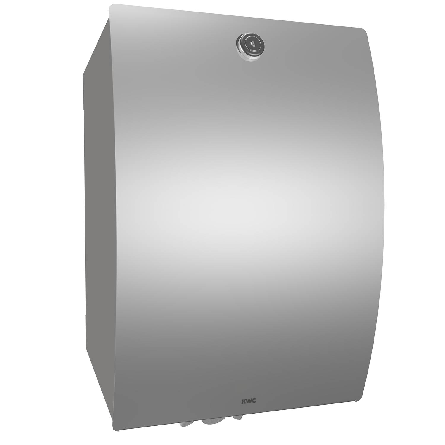 Wandmontierter, rostfreier Händetrockner aus Edelstahl mit elegantem, modernem Design.