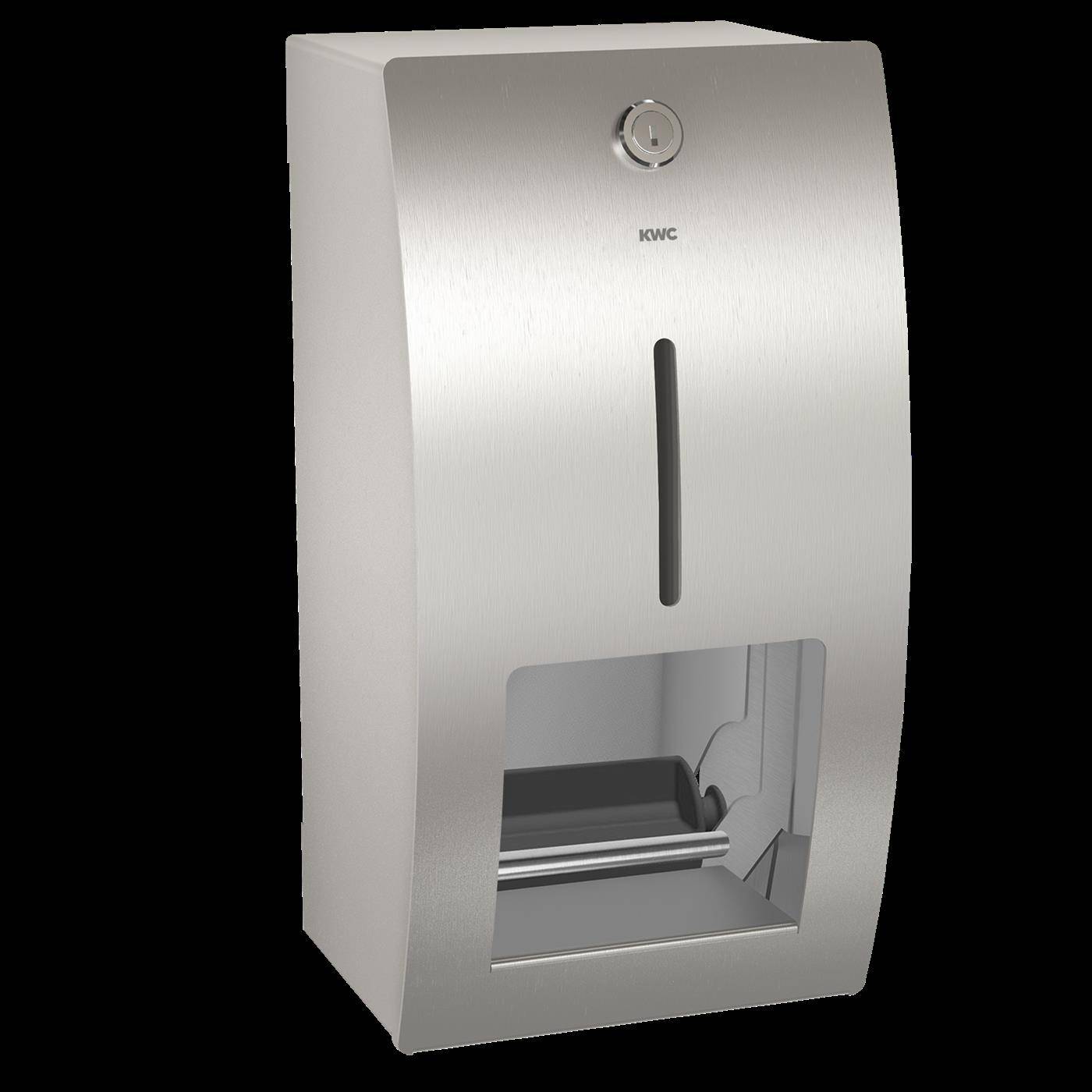 KWC Wc-doppelrollenhalter, STRATOS, Edst, AP, 156x303x141 mm, Spindelsystem