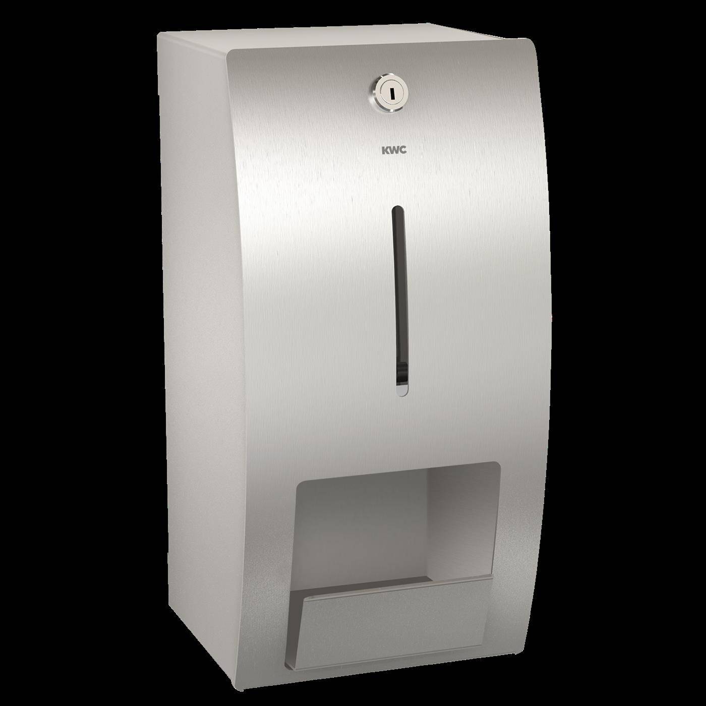 KWC Wc-doppelrollenhalter, STRATOS, Edelstahl, AP, 170x343x166 mm