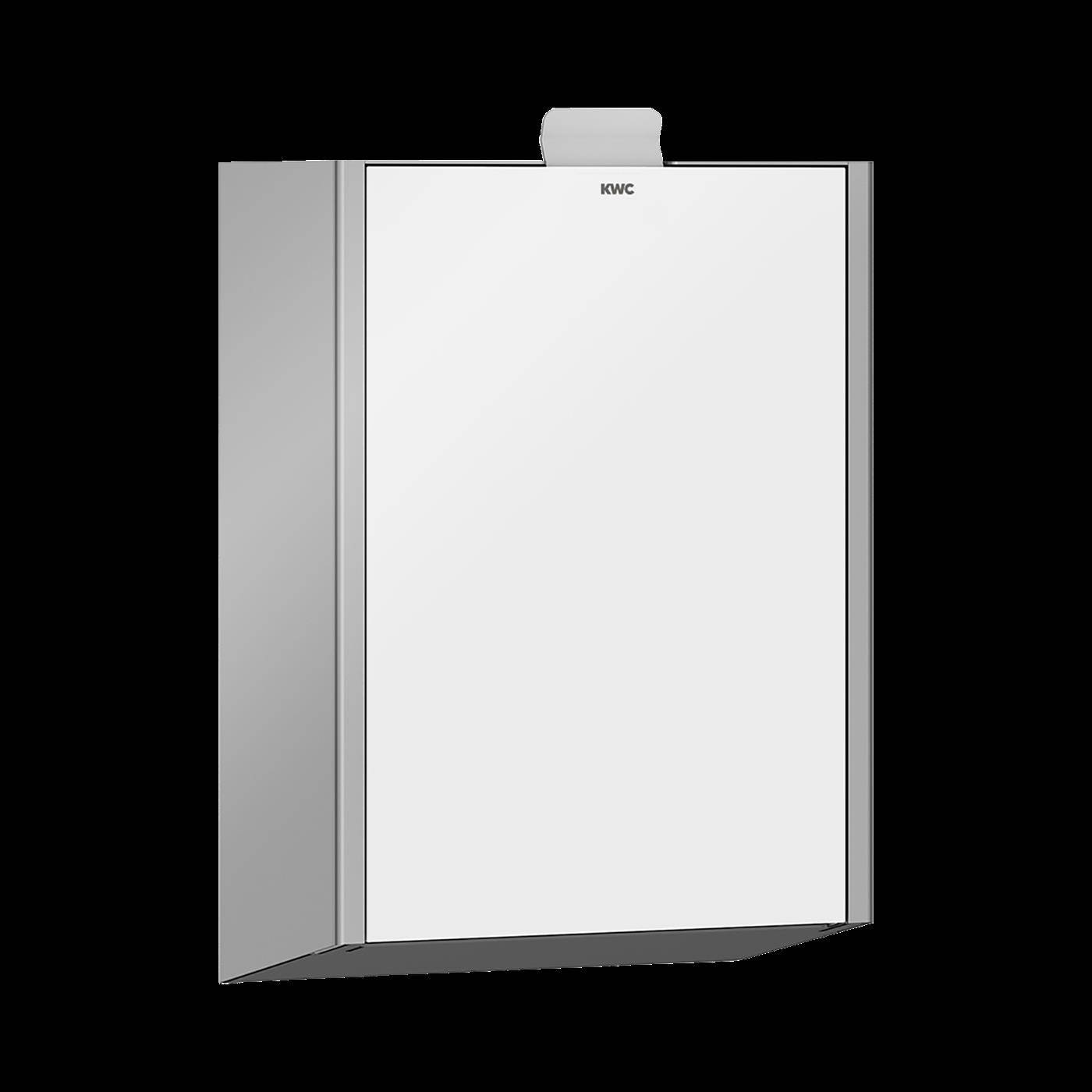 KWC Hygieneabfallbehälter, EXOS, Edst, AP, 230x346x125 mm, Front ESG Weiß