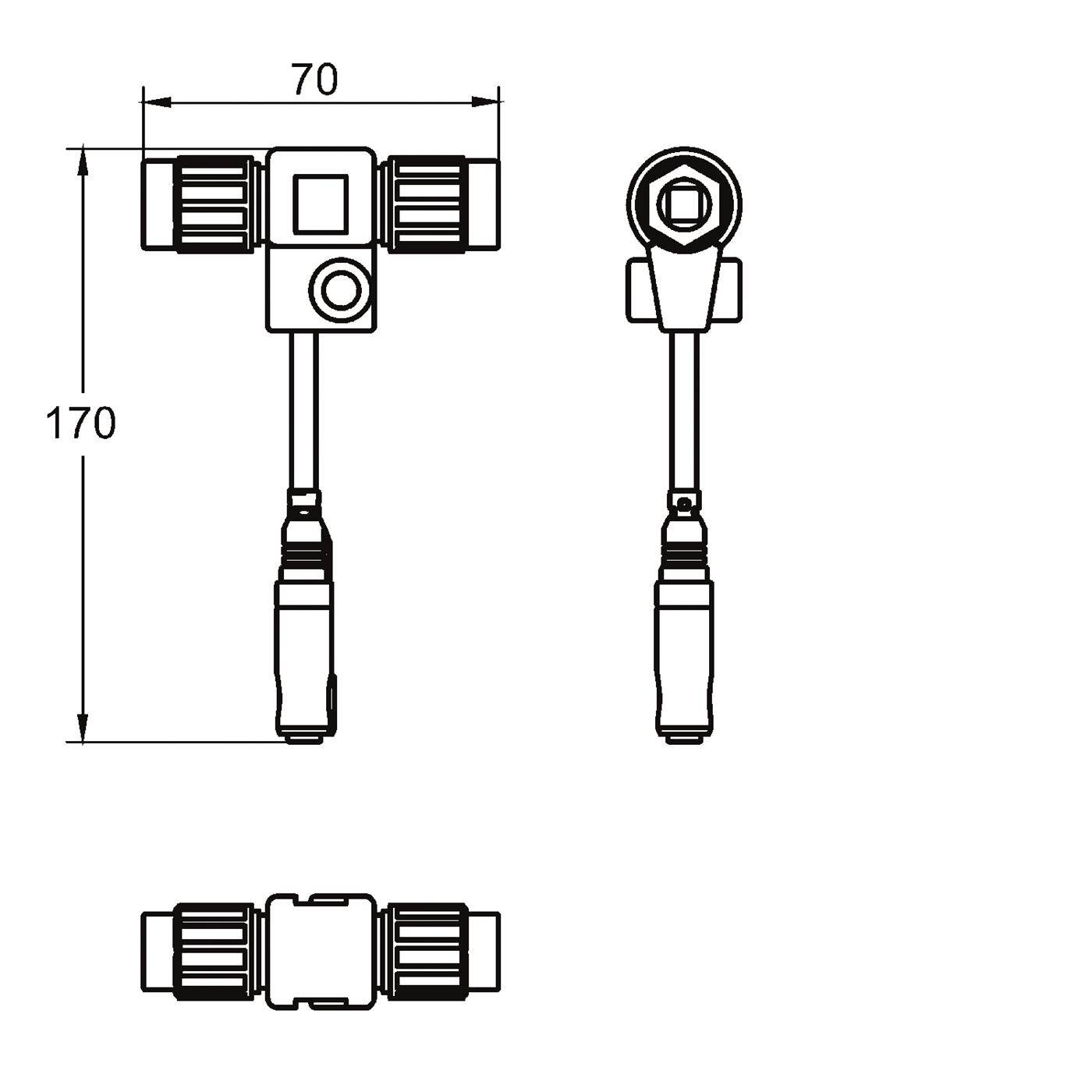 KWC Elektro-t-verteiler, A3000open