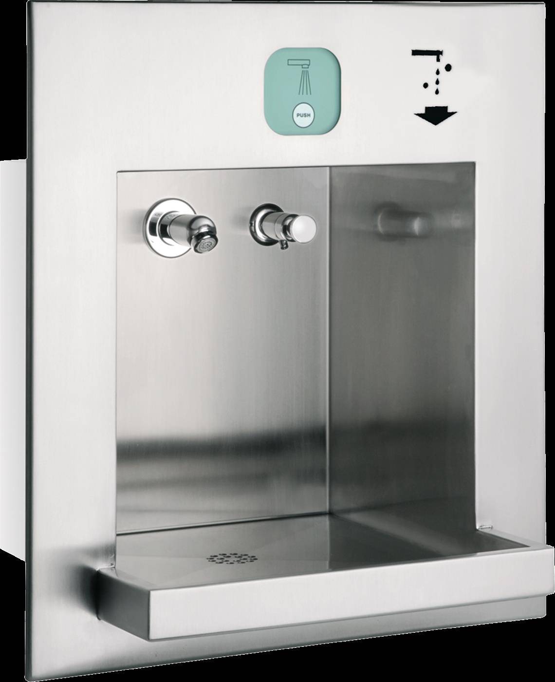 KWC Waschplatzeinheit, All-in-one, Edst, 475x530x390 mm, UP, Wasser-seife-luft