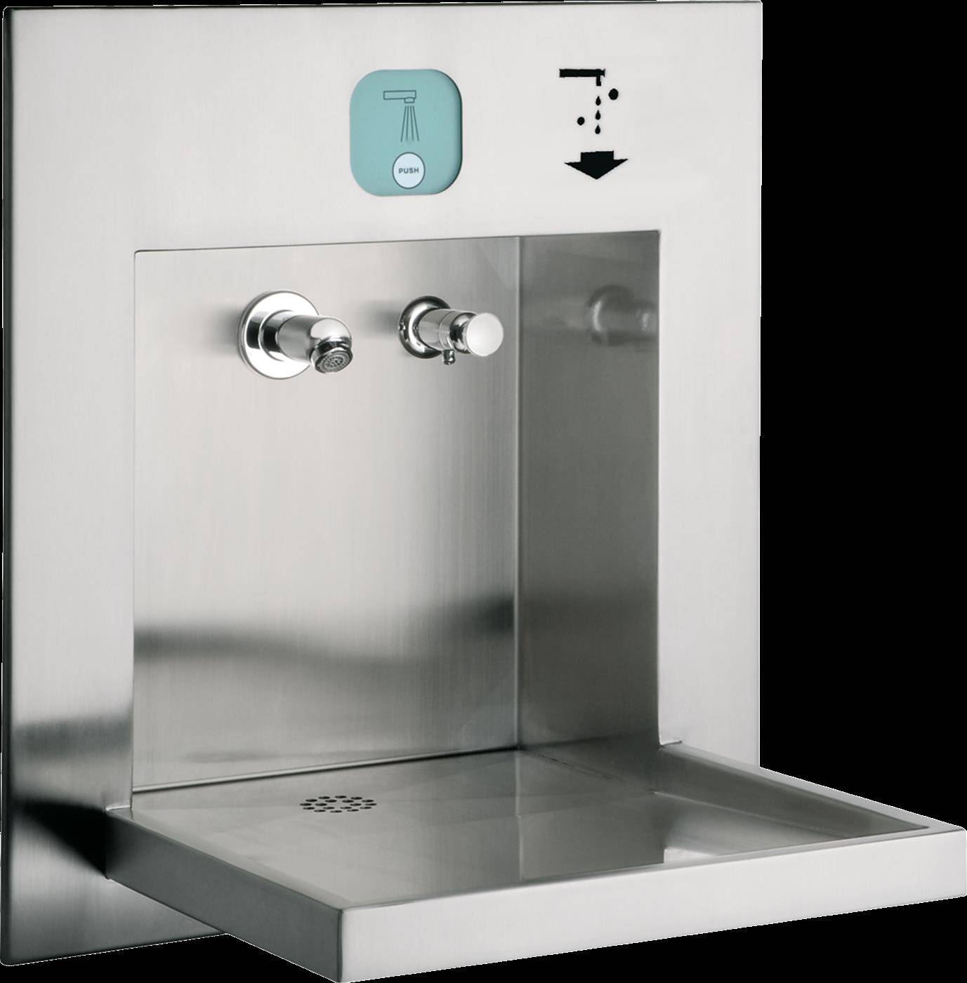 KWC Waschplatzeinheit, All-in-one, Edst, 475x530x470 mm, UP, Wasser-seife