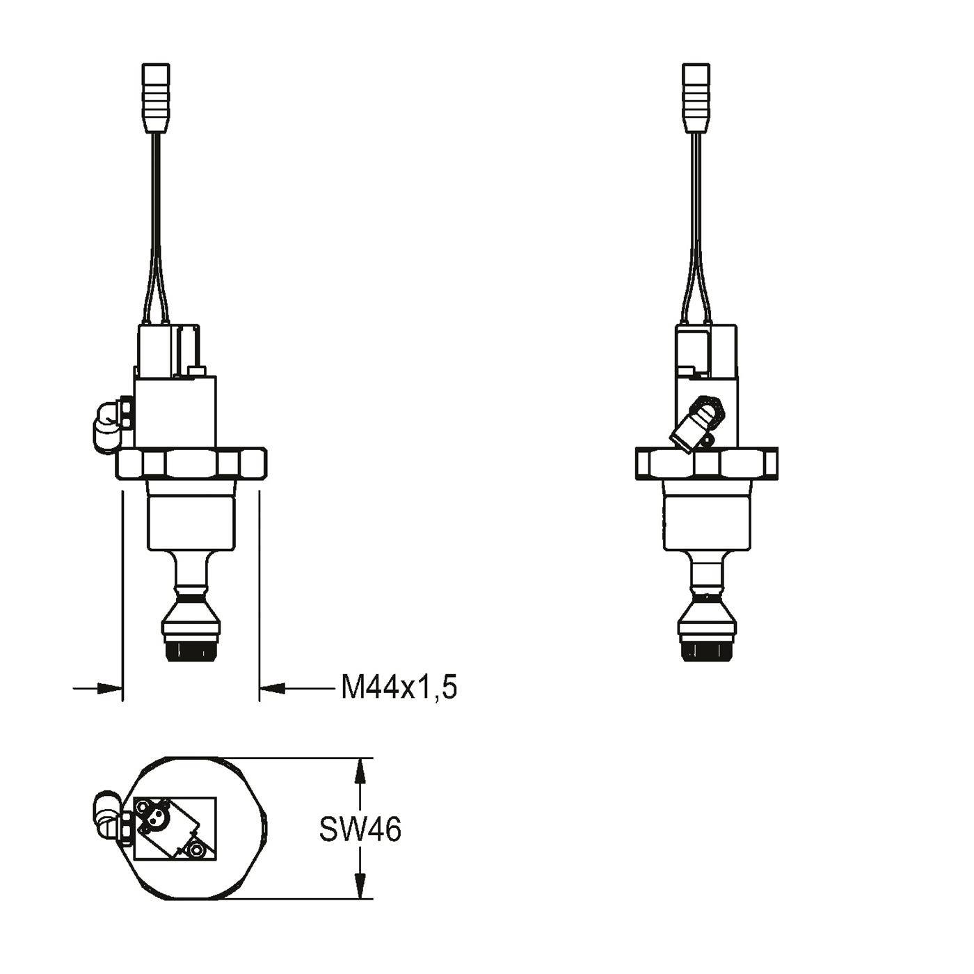 KWC Oberteil, F5, mit Magnetaufsatz, für Wc-spüler DN20, 2030058330