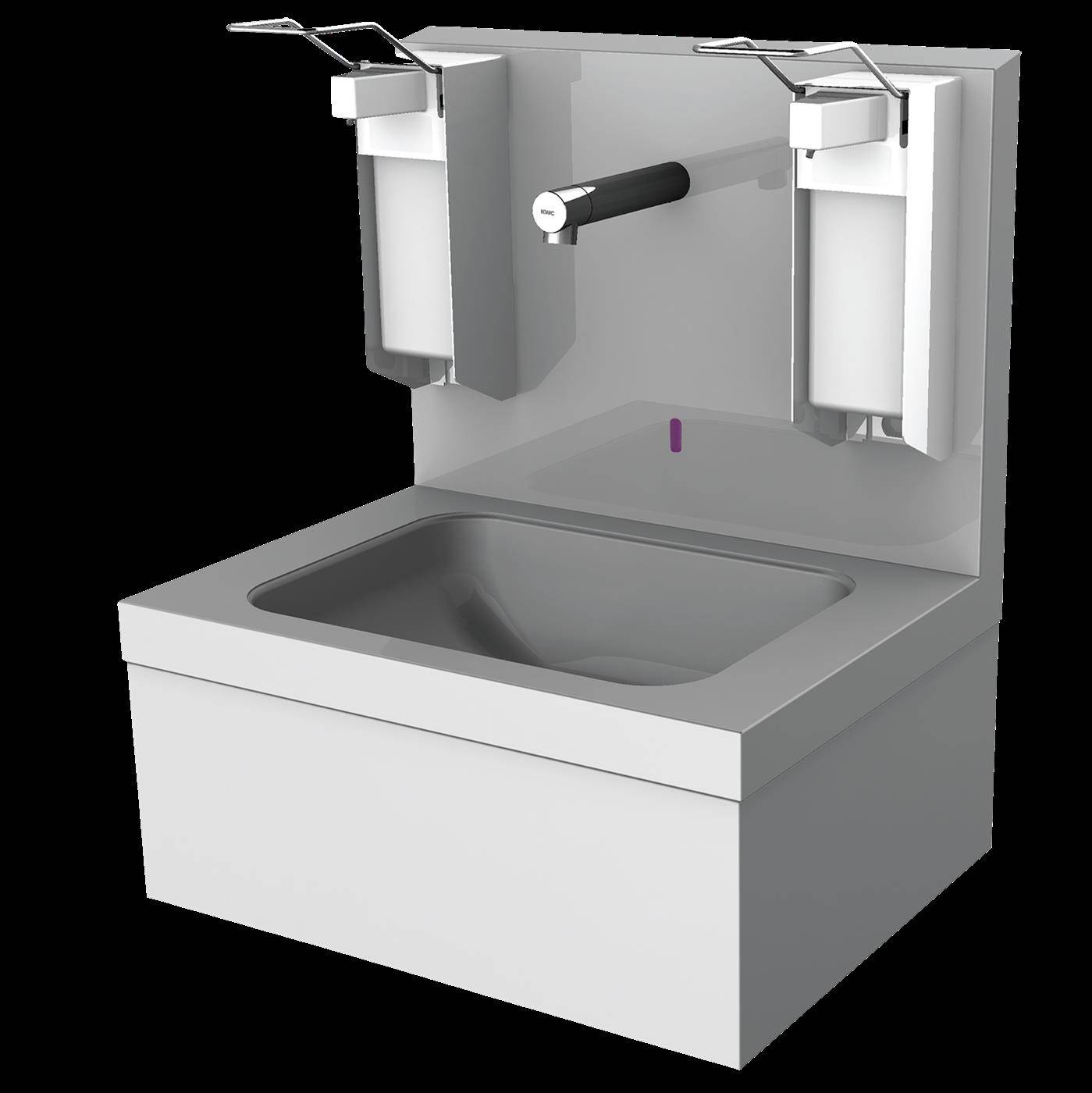 KWC Hygienewaschplatz, Elek, Edelstahl, AP, Thermostat, 550x650x425 mm, 230 VAC