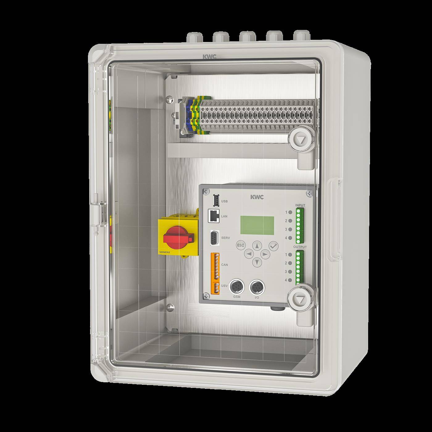 KWC Steuerschrank ECC2, A3000open, Kst, Aufputzmontage, 230 VAC-24 VDC