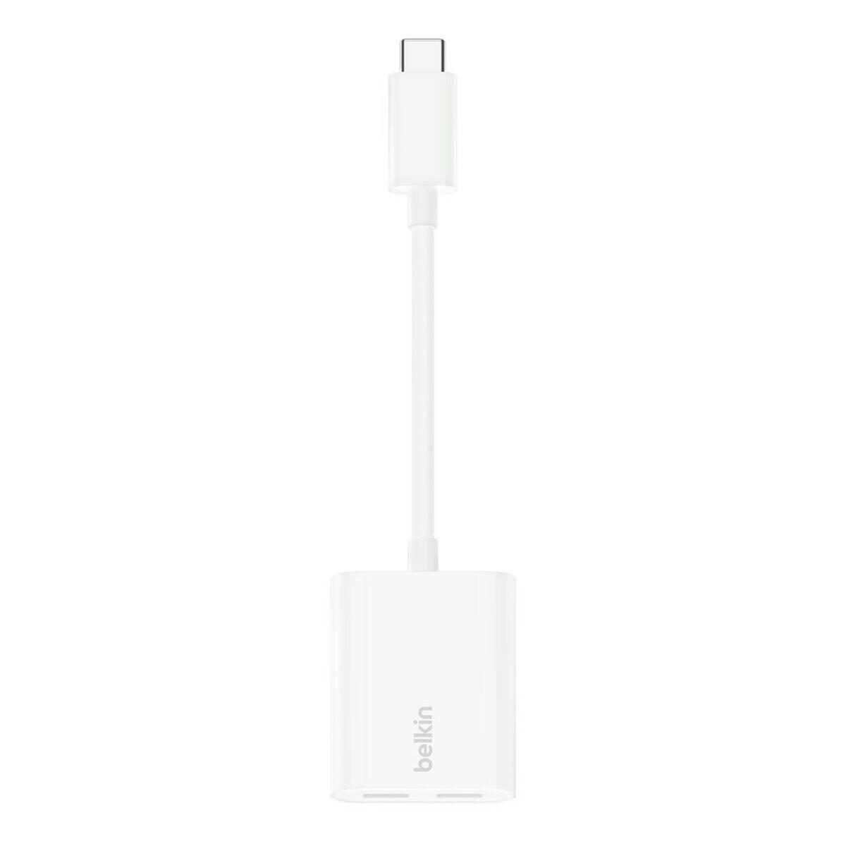 Belkin RockStar USB-C Audio- und Ladeadapter, weiß F7U081btWH