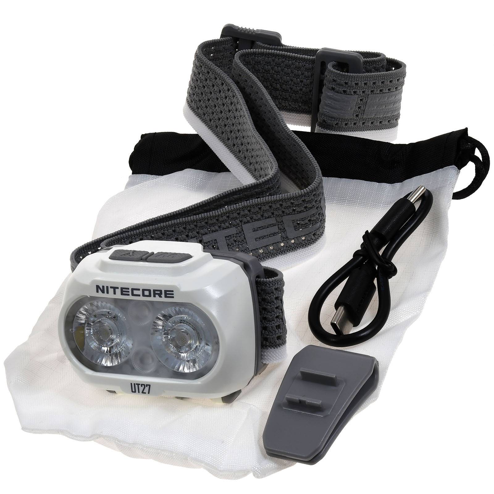 Nitecore UT27 MCT - LED-Kopfleuchte, Kopflampe Headlight, Stirnlampe, bis zu 800 Lumen Schwarz, Li-Ion