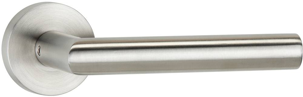 Format Drückerpaar L-Form auf Rosette für Objekt-Glastürschloss ER matt