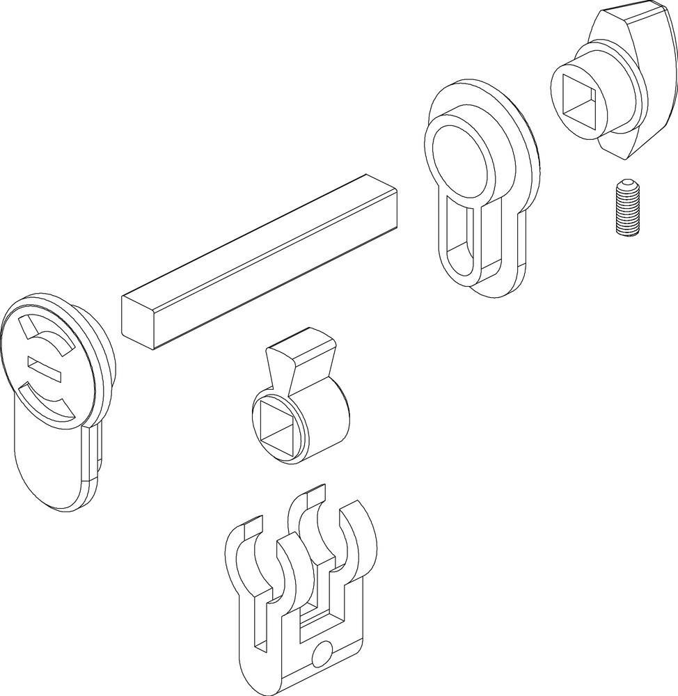 Hermat WC Verriegelung 6896 WC mit rot/grün Anzeige *6896.WC/R/W/OFFI/CE.PZ-20*