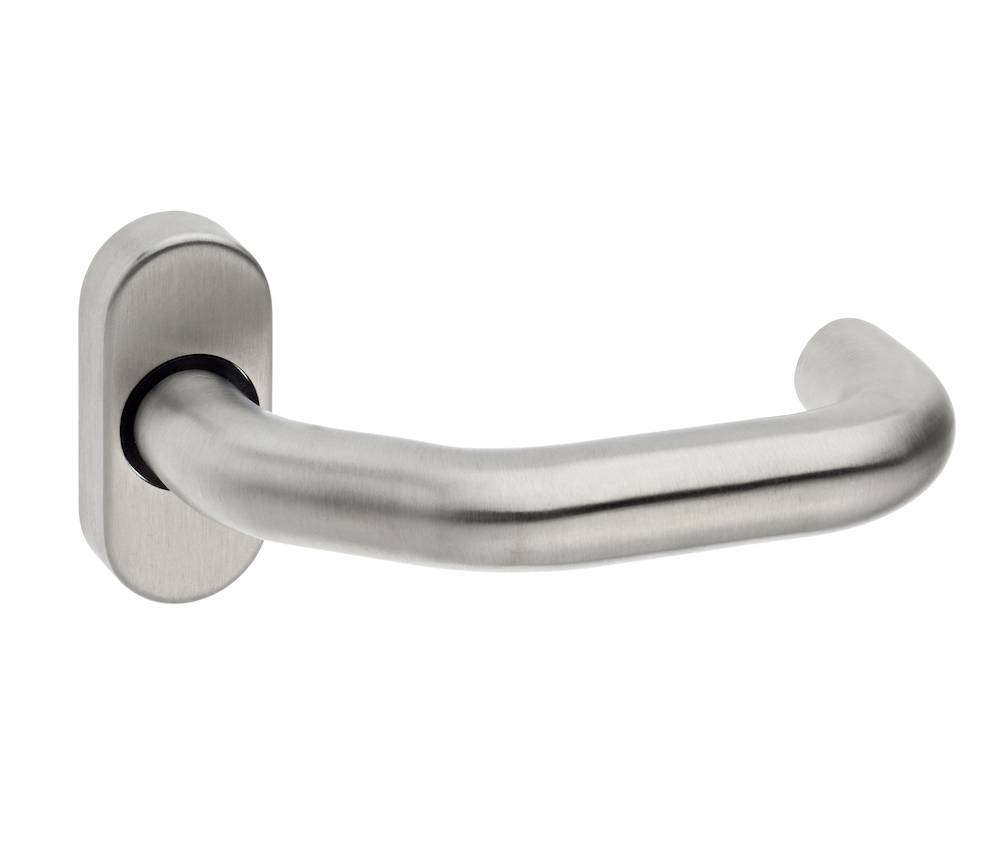 Format Rahmen-Rosettendrücker U-Form gekröpft 8mm Rohrmaterial ER matt