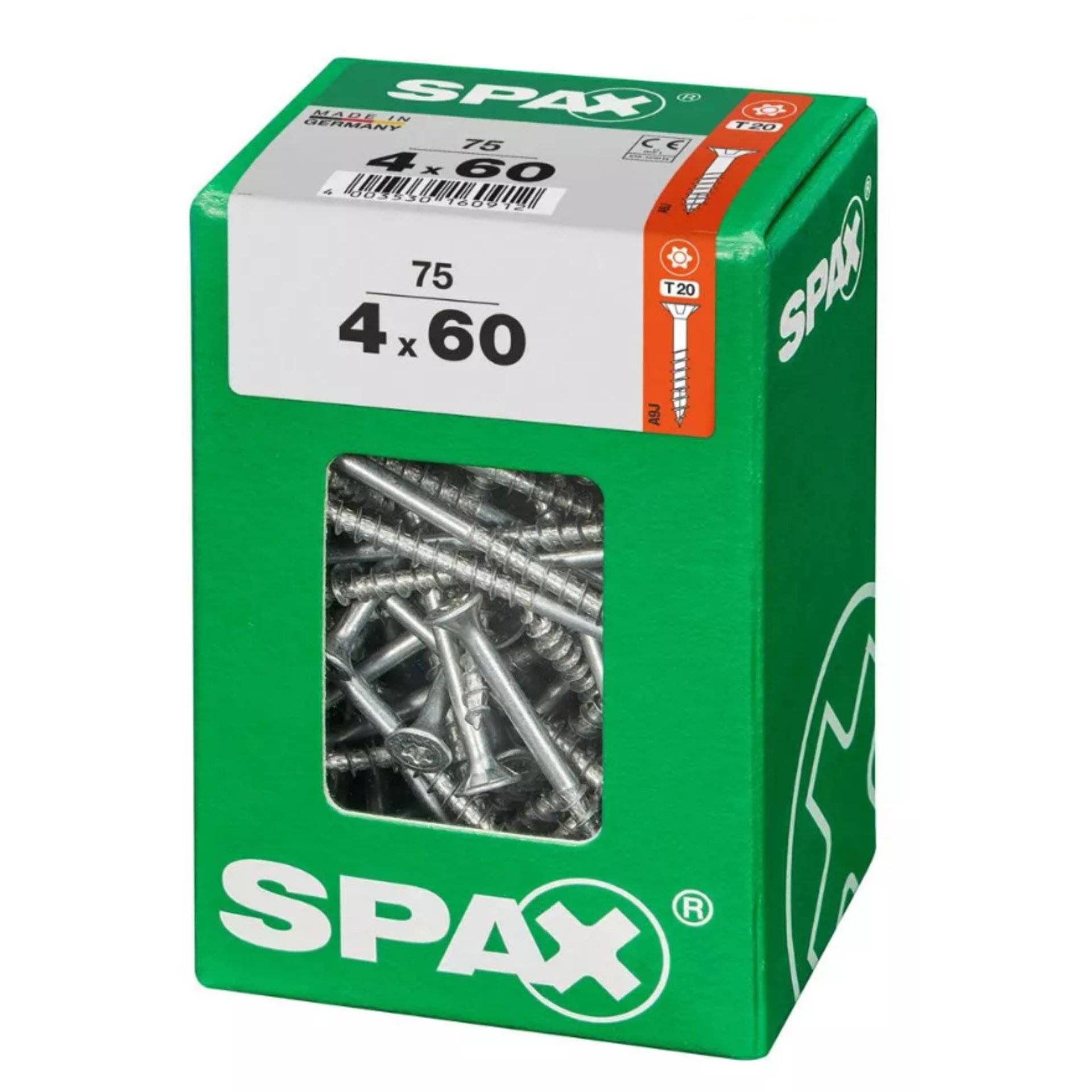Spax 4x60 Universal Senkkopf T-STAR plus TGW WIROX A9J 4x60 L 75