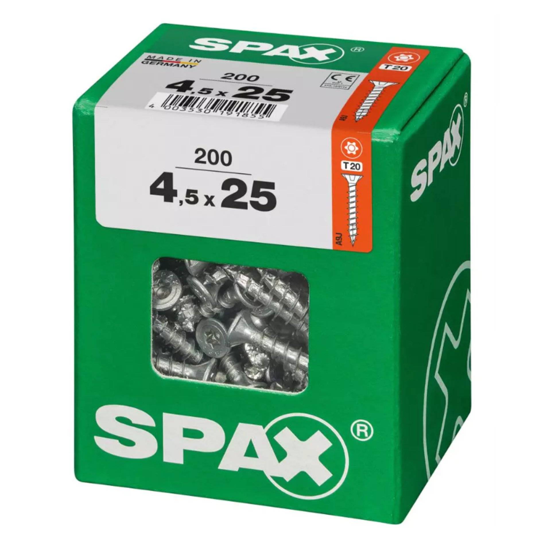 Spax 4,5x25 Universal Senkkopf T-STAR plus VGW WIROX A9J 4,5x25 L 2