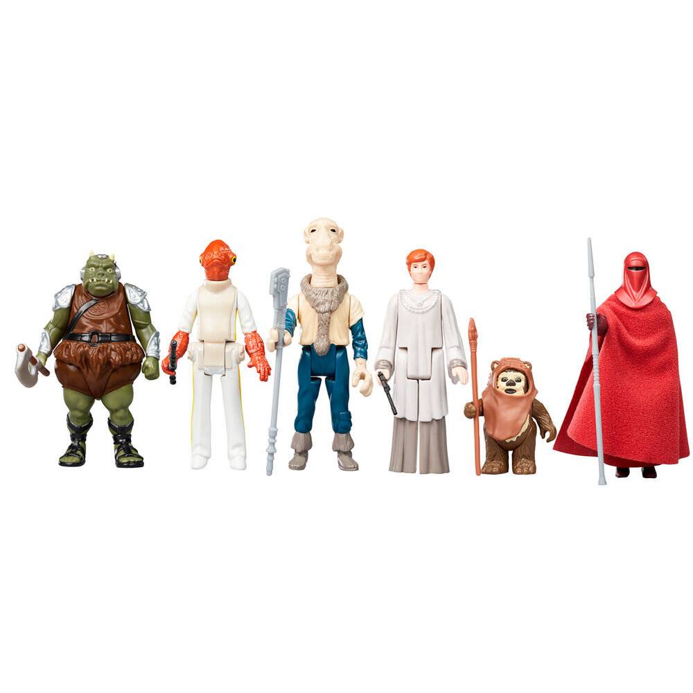 Star Wars Die Rü ckkehr der Jedi-Retro-Figuren aus der Retro-Kollektion, 9,5 cm, 6er-Pack