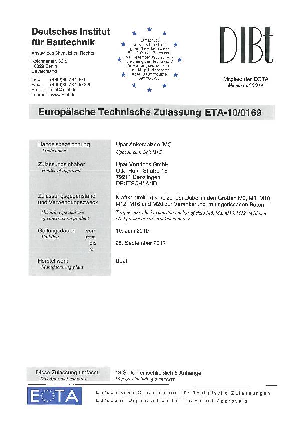Upat Expressanker IMC 10/30/105 R