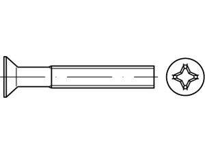 Eine technische Zeichnung eines Bohrers, die auf der linken Seite den Schaft und auf der rechten Seite die Schneidspitze in Nahaufnahme zeigt, wird zum Bohren von Löchern verwendet.