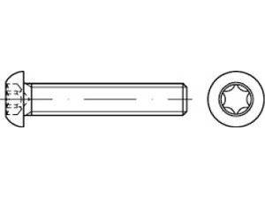 Ein zylindrischer Stab mit einem Gewinde, Vorder- und Seitenansicht dargestellt, typischerweise für mechanische oder strukturelle Zwecke verwendet.